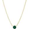 gorjana – Rose Marble Coin Necklace 16-18″ – 18k gold plated – Malachite marble resin – Spring ring closure – Everyday Wear – Vibrant Stylish Design – Adjustable Length