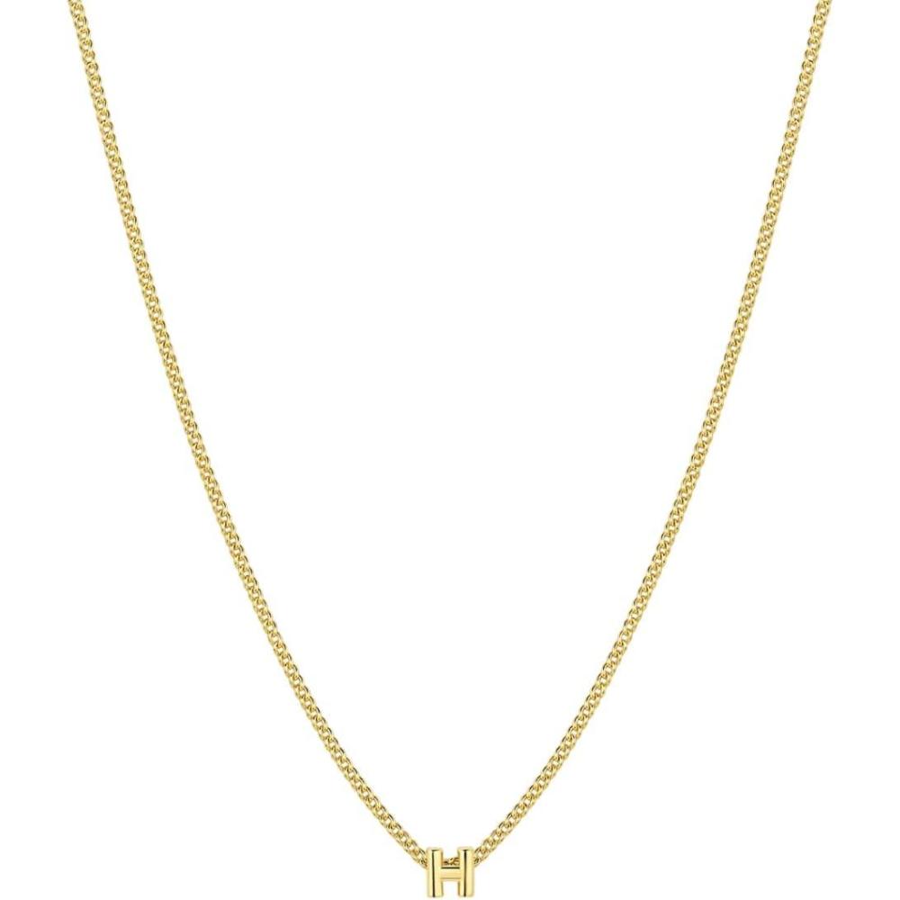 imagegorjana  Wilder Mini Alphabet Necklace  18k GoldPlated or SilverPlated Brass  Personalized Initial Charm  Secure Closure Adjustable Length  Timeless EleganceH