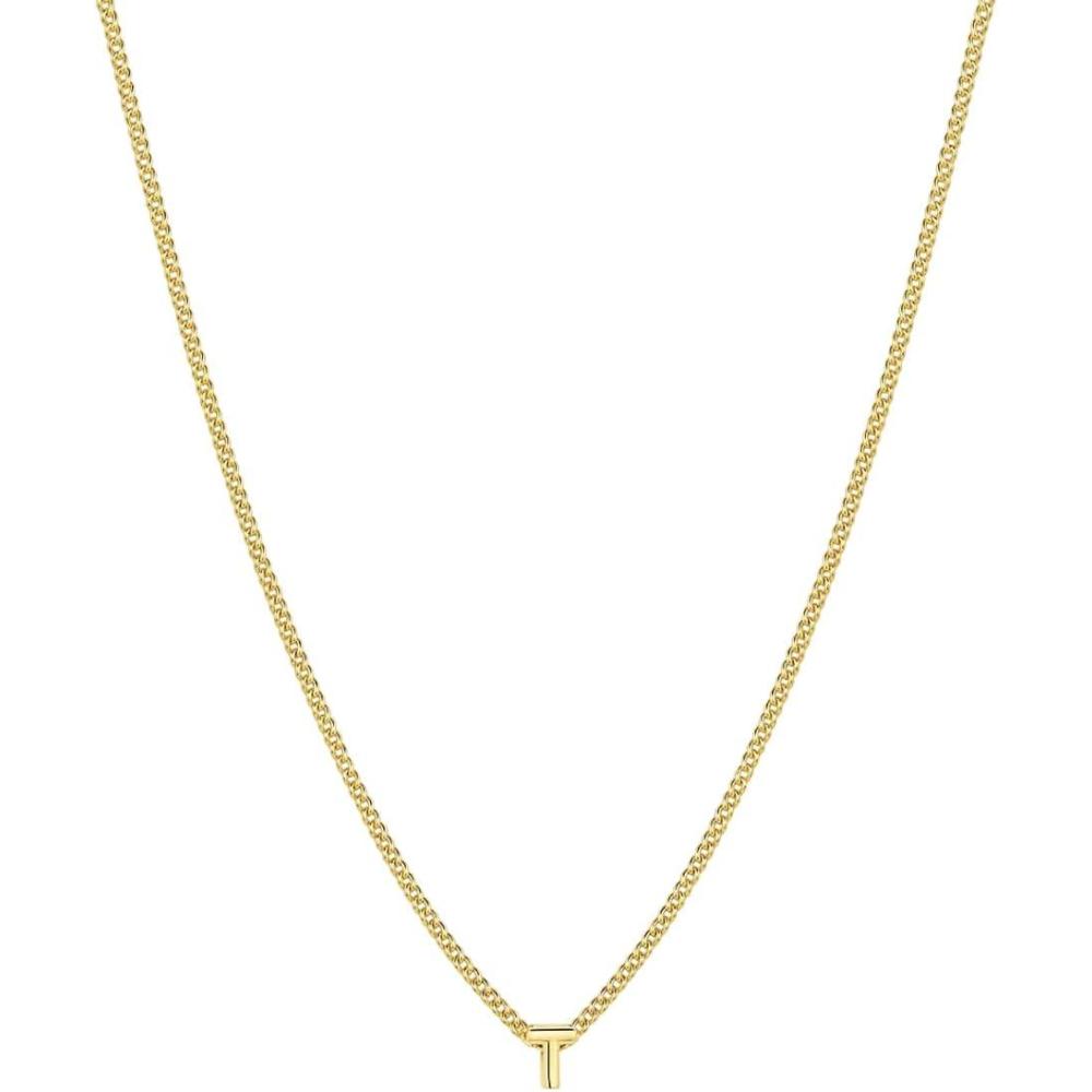 imagegorjana  Wilder Mini Alphabet Necklace  18k GoldPlated or SilverPlated Brass  Personalized Initial Charm  Secure Closure Adjustable Length  Timeless EleganceT