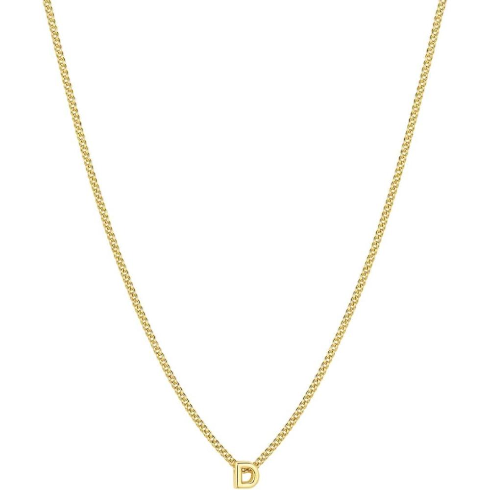 imagegorjana  Wilder Mini Alphabet Necklace  18k GoldPlated or SilverPlated Brass  Personalized Initial Charm  Secure Closure Adjustable Length  Timeless EleganceD
