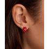 gorjana – Banks Shimmer Earrings Red – Bold drop earrings – Shimmer and statement – Secure hinge closure
