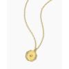 gorjana – Birthstone Coin Necklace 16″-18″ – 18k Gold Plated Brass – Personalized Gemstone Options – Adjustable Chain Length – Gifting for special occasions(Citrine)