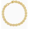 gorjana – Brooklyn Bracelet 7″-7 1/4″ – 18k Gold Plated Brass – Textured Chain Links – Stylish Retro Design – Versatile Stacking, Lightweight Comfort