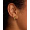 gorjana – Crew Helium Huggies – 18k Gold or Silver – Daily Earring Wear – Unique Rope Texture – Lightweight Helium Design – Secure Hinge Closure(18K Gold Plated)