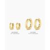 gorjana – Lou Huggies 1/2″ Drop – 18K Gold-Plated Finish – Secure Hinge Closure – Stylish Hoop Earrings, Ideal for Ear Stack – Complimentary Gift Packaging – Perfect for Gifting