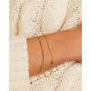 gorjana – Tatum Bracelet – 18K Gold Plated – Dainty Chain with Delicate Bar Accents – Minimalist Layering Jewelry – Secure Hinge Closure