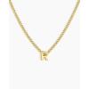gorjana – Wilder Mini Alphabet Necklace – 18k Gold-Plated or Silver-Plated Brass – Personalized Initial Charm – Secure Closure, Adjustable Length – Timeless Elegance(R)