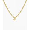 gorjana – Wilder Mini Alphabet Necklace – 18k Gold-Plated or Silver-Plated Brass – Personalized Initial Charm – Secure Closure, Adjustable Length – Timeless Elegance(J)