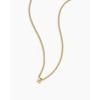 gorjana – Wilder Mini Alphabet Necklace – 18k Gold-Plated or Silver-Plated Brass – Personalized Initial Charm – Secure Closure, Adjustable Length – Timeless Elegance(E)