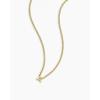 gorjana – Wilder Mini Alphabet Necklace – 18k Gold-Plated or Silver-Plated Brass – Personalized Initial Charm – Secure Closure, Adjustable Length – Timeless Elegance(A)