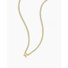 gorjana – Wilder Mini Alphabet Necklace – 18k Gold-Plated or Silver-Plated Brass – Personalized Initial Charm – Secure Closure, Adjustable Length – Timeless Elegance(K)