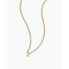 gorjana – Wilder Mini Alphabet Necklace – 18k Gold-Plated or Silver-Plated Brass – Personalized Initial Charm – Secure Closure, Adjustable Length – Timeless Elegance(L)