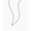 gorjana – Wilder Mini Alphabet Necklace – 18k Gold-Plated or Silver-Plated Brass – Personalized Initial Charm – Secure Closure, Adjustable Length – Timeless Elegance(B)