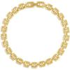 gorjana – Brooklyn Bracelet 7″-7 1/4″ – 18k Gold Plated Brass – Textured Chain Links – Stylish Retro Design – Versatile Stacking, Lightweight Comfort