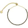 gorjana – Power Gemstone Brooks Bracelet 9 1/4″ – 18k Gold-Plated Brass – Genuine Gemstone Selection – Adjustable Closure – Elegant and meaningful design(Black Onyx – Protection)