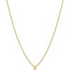 gorjana – Wilder Mini Alphabet Necklace – 18k Gold-Plated or Silver-Plated Brass – Personalized Initial Charm – Secure Closure, Adjustable Length – Timeless Elegance(B)