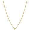 gorjana – Wilder Mini Alphabet Necklace – 18k Gold-Plated or Silver-Plated Brass – Personalized Initial Charm – Secure Closure, Adjustable Length – Timeless Elegance(J)