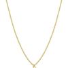 gorjana – Wilder Mini Alphabet Necklace – 18k Gold-Plated or Silver-Plated Brass – Personalized Initial Charm – Secure Closure, Adjustable Length – Timeless Elegance(K)