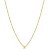gorjana – Wilder Mini Alphabet Necklace – 18k Gold-Plated or Silver-Plated Brass – Personalized Initial Charm – Secure Closure, Adjustable Length – Timeless Elegance(R)