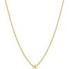 gorjana – Wilder Mini Alphabet Necklace – 18k Gold-Plated or Silver-Plated Brass – Personalized Initial Charm – Secure Closure, Adjustable Length – Timeless Elegance(M)