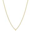 gorjana – Wilder Mini Alphabet Necklace – 18k Gold-Plated or Silver-Plated Brass – Personalized Initial Charm – Secure Closure, Adjustable Length – Timeless Elegance(T)