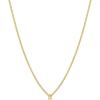 gorjana – Wilder Mini Alphabet Necklace – 18k Gold-Plated or Silver-Plated Brass – Personalized Initial Charm – Secure Closure, Adjustable Length – Timeless Elegance(E)