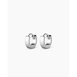 gorjana – Rose Huggies 1/2″ Profile Diameter – 18k Gold Plated – Everyday Wear – Versatile Stacking Design – Secure Hinge Closure – Comfortable Daily Wear