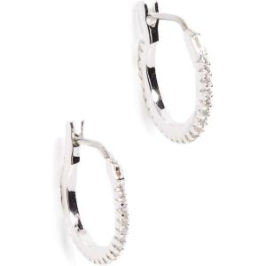 gorjana – Shimmer Huggies 1/2″ – 18k Gold Plated – Elegant Cubic Zirconia Sparkle – Surgical Steel Hinge Closure – Everyday Wear – Versatile Style Accessory