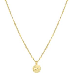 gorjana – Shorebreak Necklace 16 inch – 18k Gold Plated Brass – Ocean-Inspired Design- Versatile Layering Piece – Perfect for Daily style(Yellow)