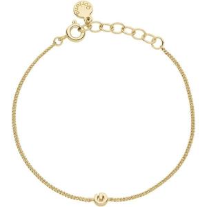 gorjana – Wilder Mini Alphabet Bracelet 6″-7″ – 18k Gold or Silver Plated Finish – Personalized Bracelet – Spring Ring Closure – Wearing Stylish Link Bracelet – Timeless and Versatile(G)
