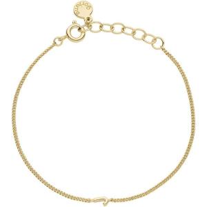 gorjana – Wilder Mini Alphabet Bracelet 6″-7″ – 18k Gold or Silver Plated Finish – Personalized Bracelet – Spring Ring Closure – Wearing Stylish Link Bracelet – Timeless and Versatile(J)
