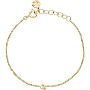 gorjana – Wilder Mini Alphabet Bracelet 6″-7″ – 18k Gold or Silver Plated Finish – Personalized Bracelet – Spring Ring Closure – Wearing Stylish Link Bracelet – Timeless and Versatile(R)