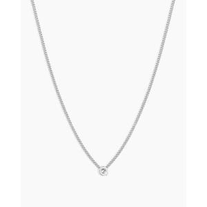 gorjana – Wilder Mini Alphabet Necklace – 18k Gold-Plated or Silver-Plated Brass – Personalized Initial Charm – Secure Closure, Adjustable Length – Timeless Elegance(Q)