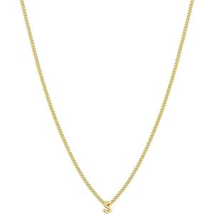 gorjana – Wilder Mini Alphabet Necklace – 18k Gold-Plated or Silver-Plated Brass – Personalized Initial Charm – Secure Closure, Adjustable Length – Timeless Elegance(S)