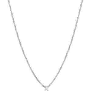 gorjana – Wilder Mini Alphabet Necklace – 18k Gold-Plated or Silver-Plated Brass – Personalized Initial Charm – Secure Closure, Adjustable Length – Timeless Elegance(X)