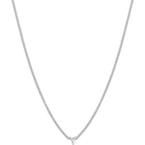 gorjana – Wilder Mini Alphabet Necklace – 18k Gold-Plated or Silver-Plated Brass – Personalized Initial Charm – Secure Closure, Adjustable Length – Timeless Elegance(Y)