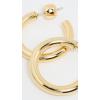 Gorjana Women’s Carter Small Hoops(Gold plated)