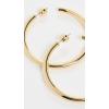 gorjana – Carter Statement Hoops 1 7/8″ – 18k Gold Plated – Surgical steel post back fitted with new 6mm comfort backing – Everyday Wear – Versatile Style – Elegant Design – Comfortable Fit