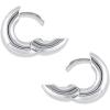 gorjana – Lou Hoops 13/16 inch Drop – Silver or 18k Gold Plated – Daily Earring Wear – Secure Hinge Closure – Timeless Design – Versatile for Any Occasion(Huggies)