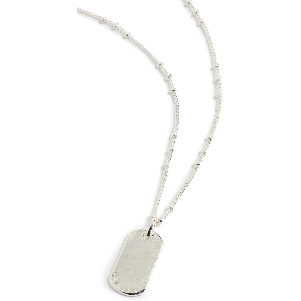 imagegorjana Womens Griffin Dog Tag NecklaceSilver