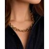 gorjana – Adriana Necklace – Length 19″ – 18k Gold Plated – Oversized Links Design – Spring ring closure – Everyday Wear – Versatile Statement Piece