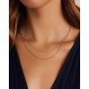 gorjana – Capri Layer Necklace – 18K Gold-Plated Brass – Vibrant Enamel Accents – Secure Spring Closure – Versatile Layered Design – Everyday Elegance