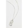 gorjana Women’s Griffin Dog Tag Necklace(Silver)