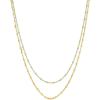 gorjana – Capri Layer Necklace – 18K Gold-Plated Brass – Vibrant Enamel Accents – Secure Spring Closure – Versatile Layered Design – Everyday Elegance
