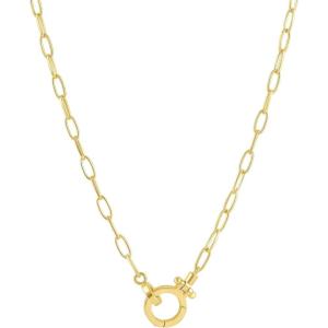 gorjana – Parker Mini Necklace 17 inches – 18k Gold Plated – Adjustable Hinge Closure – Ideal Gift Packaging – Everyday Stack, Layering with Other Jewelry – Long-Lasting