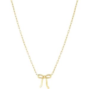 gorjana – Put a Bow on it Necklace 16″-18″ – 18k gold plated – Elegant Bow Design – Spring ring closure – Everyday Wear – Adjustable Length – Highly Rated Reviews