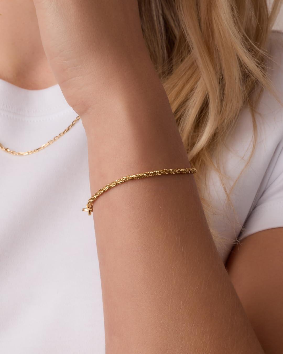 imagegorjana Marin Bracelet 7 14 18k Gold Plated Brass Layering with Other Jewelry Elegant Rope Detail for Timeless Style Versatile and Classic