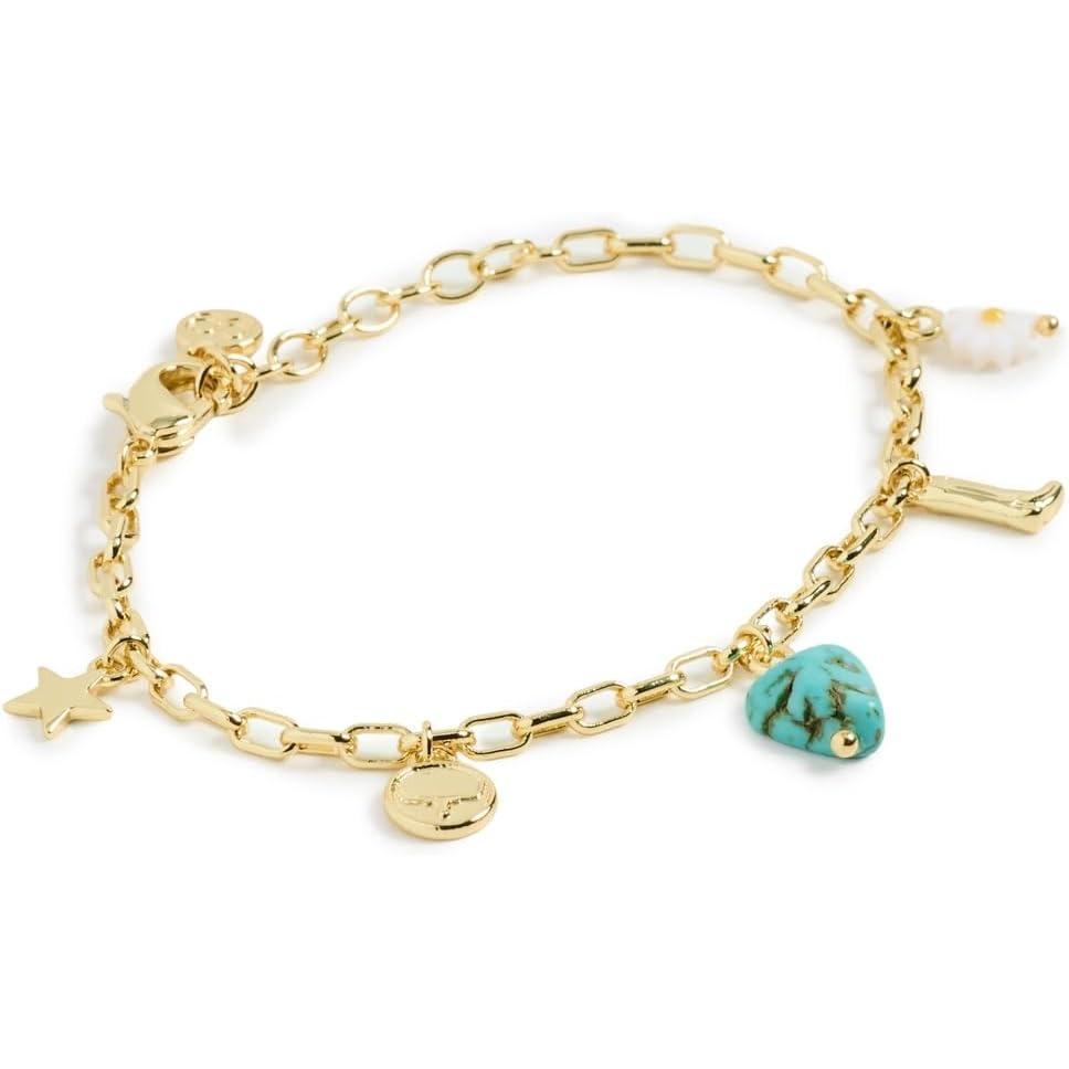 imagegorjana Womens Western Mini Charm BraceletGold