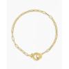 gorjana – Parker Mini Bracelet 7 1/8 inches – 18k Gold Plated Brass – Classic Chain Link Design – Hinge Closure – Layering with Other Jewelry(18k Gold Plated)