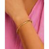 gorjana – Paseo Cuff – 18k gold plated brass – Multiple size choices – Polished finish – Hinge closure – Enhancing a casual look(4mm)
